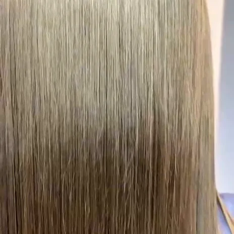 Cabello después: liso brillante
